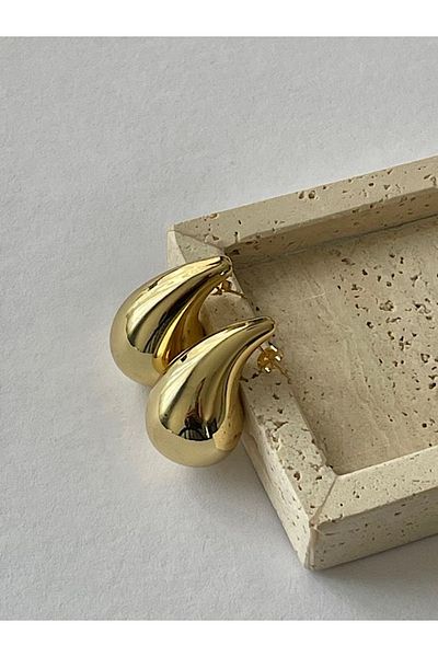 Moira İstanbul Large Steel Drop Earrings