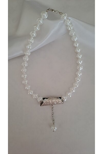 SOUL BY A&B Pearl Necklace Shaped Pearl Necklace Metal Detailed Chain Detaile...