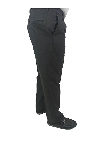 dcn giyim 1985 Erkek Pileli Kışlık Kumaş Pantolon-Mka3