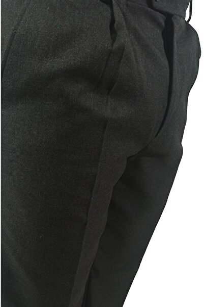 dcn giyim 1985 Erkek Pileli Kışlık Kumaş Pantolon-Mka3