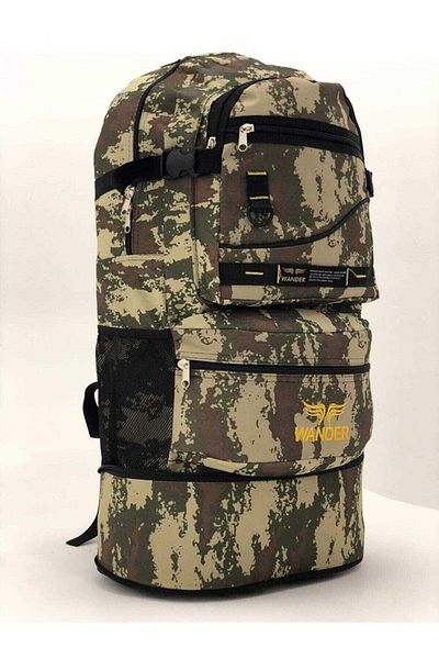 Wander Bag Khaki Bellows Mountaineer Backpack