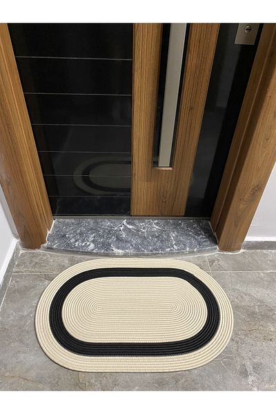 MaVaux Roman Series Jute, Patterned Doorstep, Doormat, Bathroom Mat, Balcony Mat / Gift, Houseware
