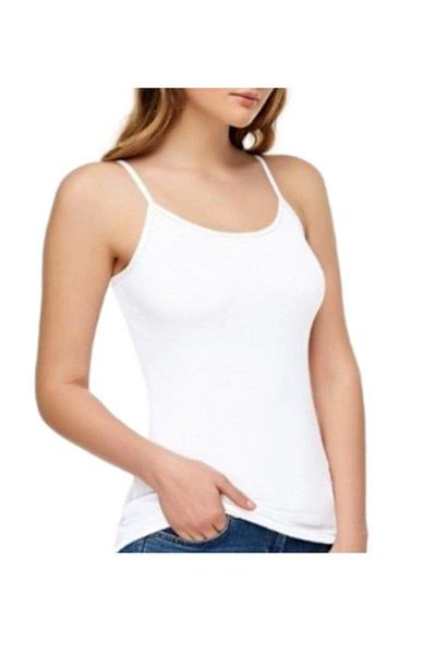 KOTA Women's White Undershirt with Rope Straps
