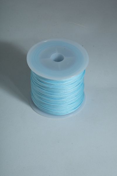Eskişehir hobi sanat Μαργαριτάρι Μπλε Χρώμα 1,0 mm 100 μέτρα κερωμένο σχοινί Στράτηγος Δερμάτινο κολιέ με κλωστή ραπτικής Κοσμήματα Σχέδιο κλωστή βραχιόλι Κλωστή