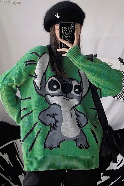 EFBUTİK Green Stitch Knitwear Sweater