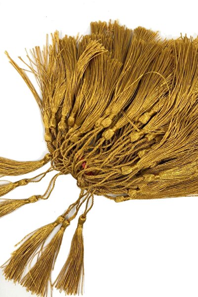 Hobigram شريط ديكور ذهبي شرابة مستوردة 6 سم 100 قطعة