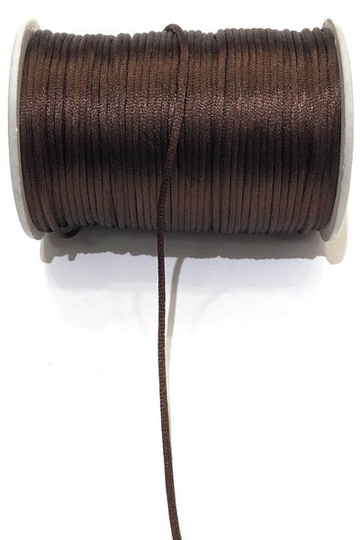 Hobigram Decorative Ribbon Brown Birit Thread (10 Mt) – Decorative Ribbon, Stylish Design, Women's Accessory – Dekora