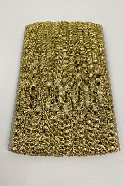Hobigram Χειροποίητα προϊόντα Gold Glitter Waterway Grout 10 Mt – Διακοσμητική κορδέλα, κομψό σχέδιο, γυναικείο αξεσουάρ – Dek