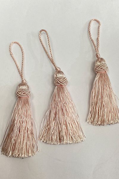 Hobigram Decorative Ribbon Open Powder Bun Single Tassel 7 cm 1 Piece – Decorative Ribbon, Stylish Design – Dekora