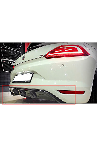 HasAkman Vw Scirocco Mk3 Makyajlı Sport Difüzör Piano Black Sol Çift Egzoz Çı...