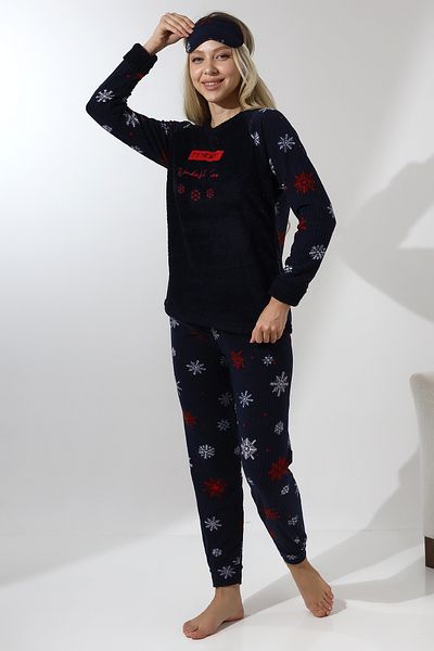 Wordex F5009 Set de pijamale pentru femei Plush Welsoft Fleece Winter Soft