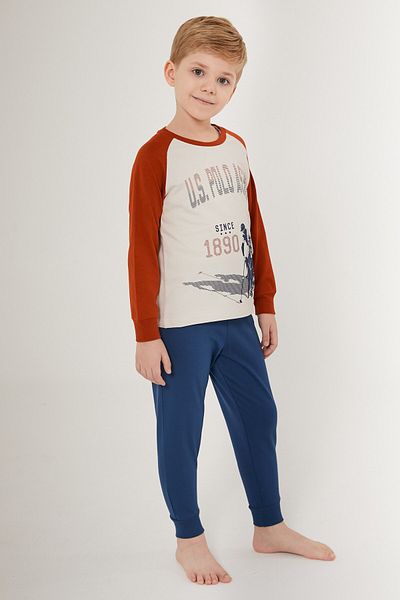 U.S. Polo Assn. ΒΑΣΗ. Polo Assn. Σετ μακρυμάνικη πιτζάμα για αγόρι