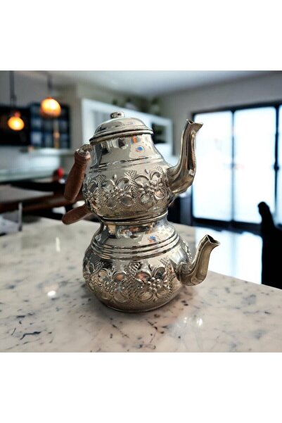 Dizayn Köseoğlu Copper Teapot Set 1.5 Lt