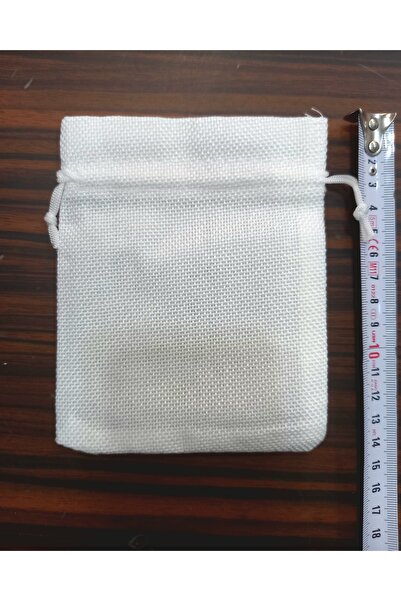 yörük tuhafiye Hasır Keten Kese.krem Renk, Keten Kese ,19 Adet (12 X 15 CM)