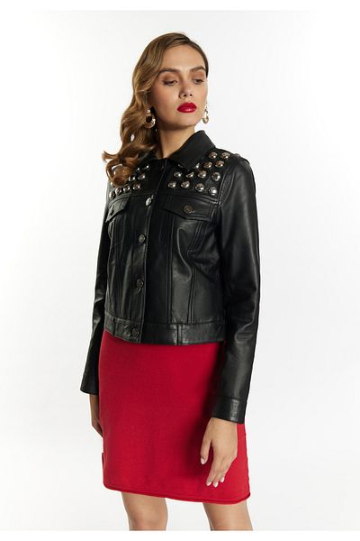 Faina Lederjacke