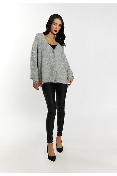 Faina Strickjacke mit Perlen imane