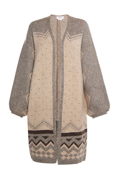 USHA FESTIVAL Long Cardigan flesh