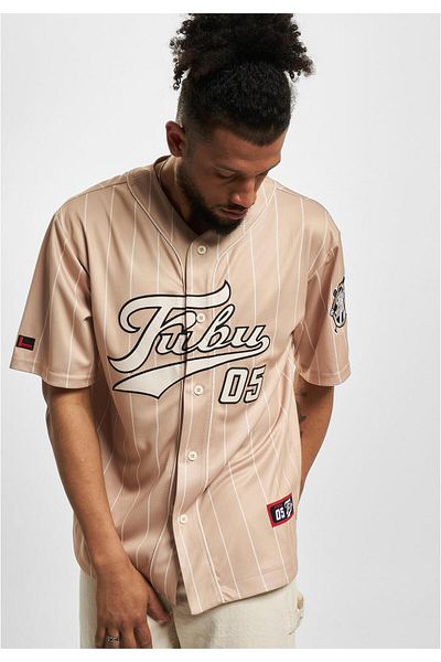 FUBU Herren FM232-003-2 FUBU Varsity Pinstripe Baseball Jersey