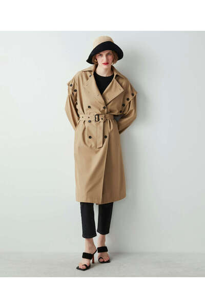 İpekyol Düğme Aksesuarlı Trençkot