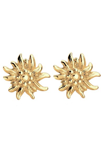 ELLI Ohrringe Traditionell Edelweiß Filigran 925 Silber