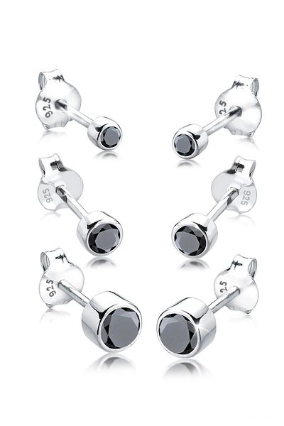 ELLI Ohrringe Basic Set Zirkonia 925 Sterling Silber