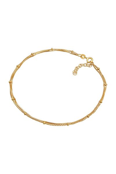 ELLI Fußschmuck Kugel Gliederkette Layer Look 925 Silber