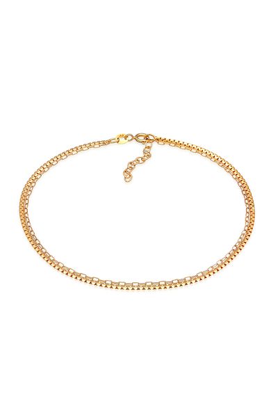 ELLI Fußschmuck Schlangenkette Glieder Temel Katman 925 Silber