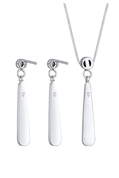 ELLI Schmuckset Tropfen Kristalle 925 Silber