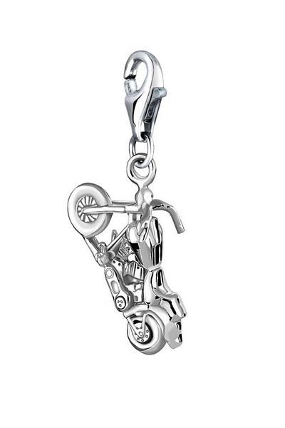 Nenalina Charm Big Bike-Anhänger Motorrad Cross 925er Silber