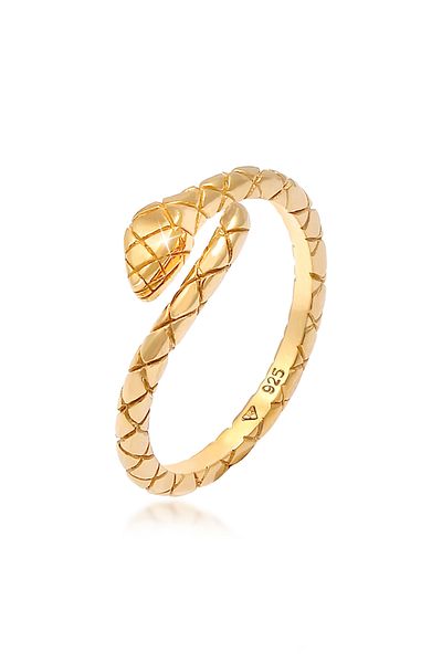 ELLI Ring Schlange Snake Verstellbar 925 Silber