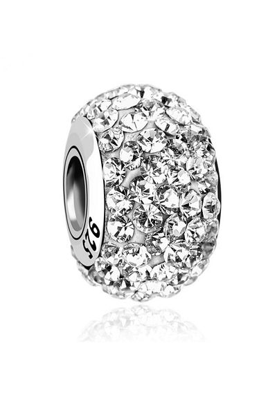 Nenalina Charm Kugel Boncuk Kristal Glitzer 925 Gümüş