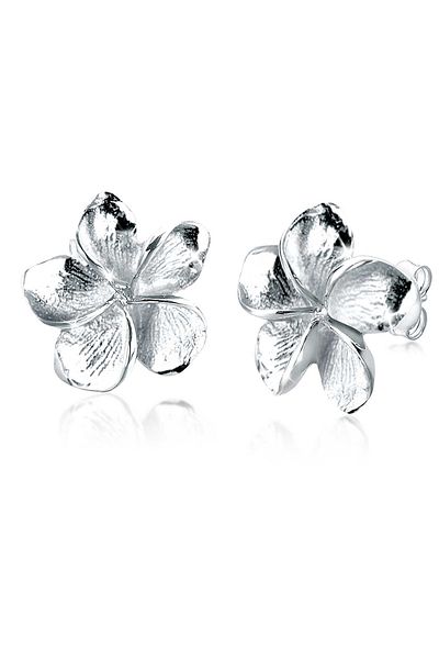 ELLI Ohrringe Frangipani Blüte Blume Blüte 925 Silber