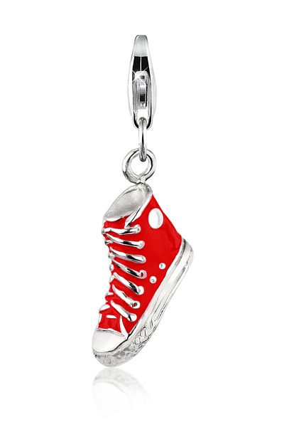 Nenalina Charm Anhänger Turnschuh Sneaker Emaille 925 Gümüş