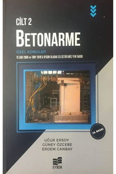 Evrim Yayınevi Betonarme Cilt 2 Özel Konular / Uğur Ersoy / Evrim Yayınevi / ...