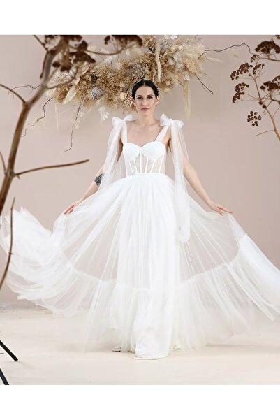 bride in love Büstiyer Beden, Farbalı Gelinlik,nikah Elbisesi