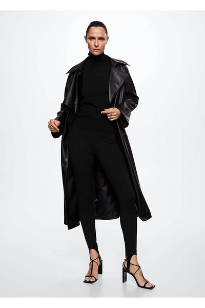 MANGO Woman Základní fuchsiové punčochy