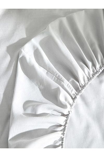 ENESSA DOUBLE ELASTIC SHEET OVERSIZED LIGHT GRAY