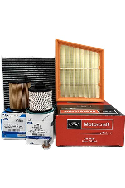 OTOSAN Ford Fiesta 1.5 TDCi  Uyumlu Dizel Filtre Bakım Seti 2017 Sonrası Hava+Yağ+K.Polen+Yakıt Filtresi