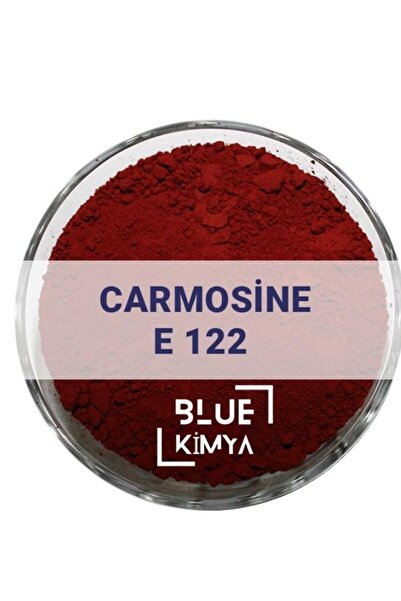 Blue Kimya Carmoisine E122 Vişne Kırmızı Toz Gıda Boyası 50 Gr