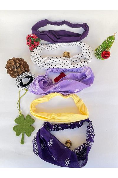 BERG - Bandana parașuta din bumbac elastic pieptănat colorat 5 bucăți