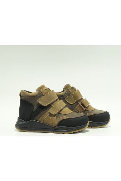 Toddler Double Velcro Leather Boots