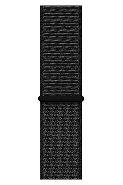Watch 2 3 4 5 6 7 8 9 Se 38 40 41mm Uyumlu Spor Loop Kordon Light Black