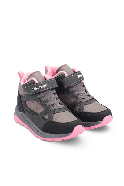 Slazenger Κοριτσίστικα Μποτάκια Σκούρο Γκρι / Ροζ