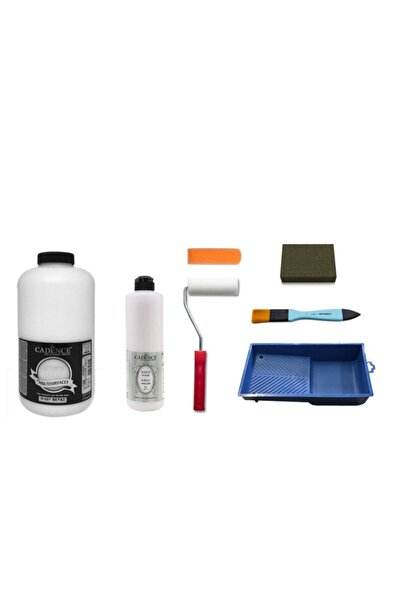 Cadence Boya Cadence 2 Litre Beyaz Boya 500ml Mat Vernik Set