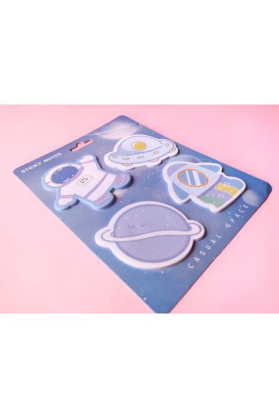 synshop Space Ship Planet Ufo Planet Paw - Adhesive Postit Note Paper, Korean Japanese