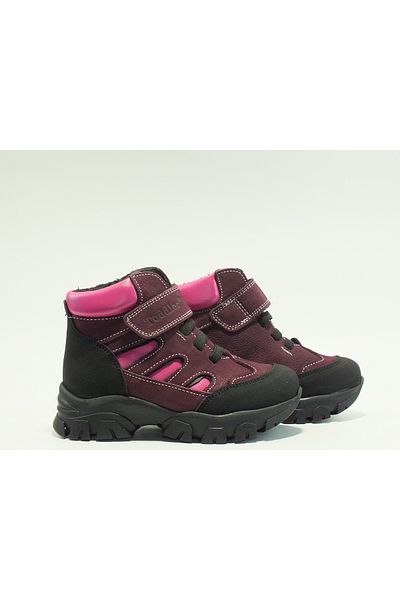 Toddler Single Velcro Elastic Genuine Leather Boots
