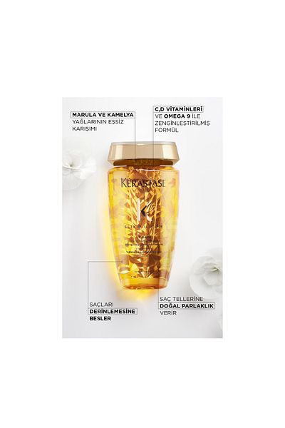 Kerastase Elixir Ultime Le Bain-C-D 250ml - Refreshing Nourishing Shine Shampoo