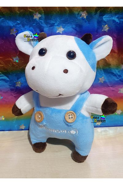 YıldızDükkan Cute Plush Cow Toy Puppy Cow 18cm Doll Sleeping Companion My Playmate