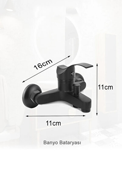 VSA Robot Siyah Tepe Yağmurlama Duş Seti Dalga Kollu Mutfak Banyo Lavabo Batarya Musluk Set