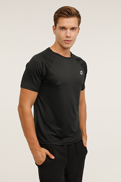 Lotto M-ALDO T-SH 3PR Μαύρο ανδρικό κοντομάνικο μπλουζάκι